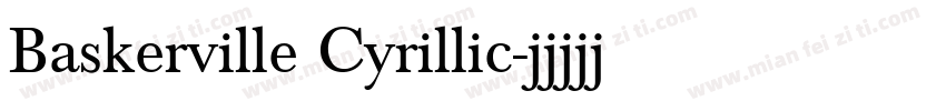 Baskerville Cyrillic字体转换